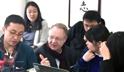 Robert A. Sedlák at the 3rd lecture for ECNU in Shanghai