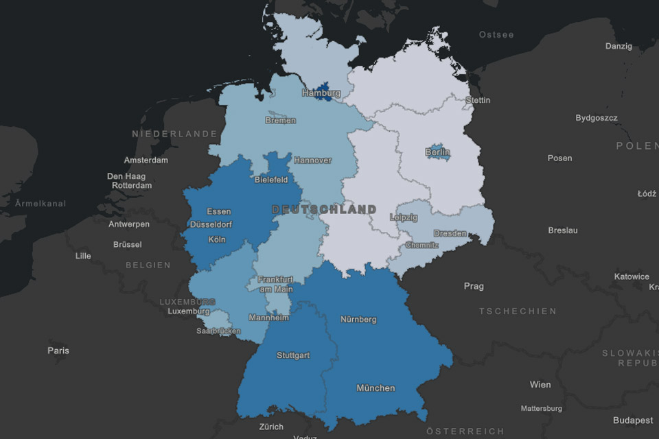 Corona-Map - Robert Koch Institute