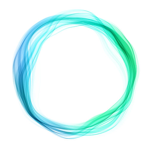 Abstract circle lines round ring frame colorful light flowing is Change Corporate Culture